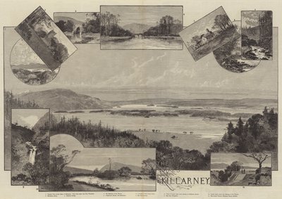 De Meren van Killarney door Charles Auguste Loye
